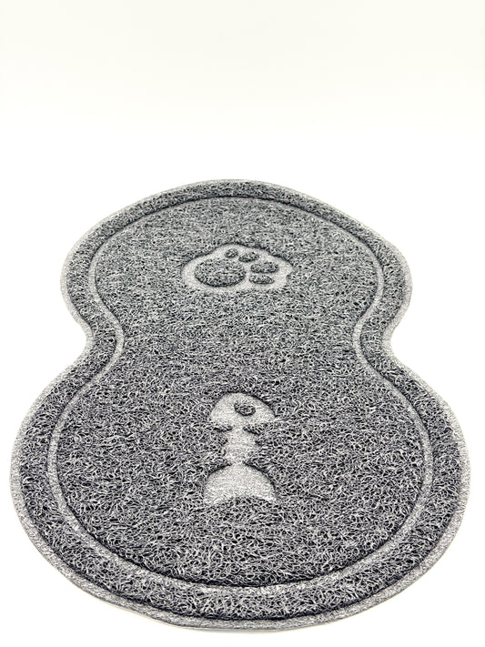 Pet Food & Litter Mat 18" x 10" | Waterproof Non-Slip Cat & Dog Feeding Mat