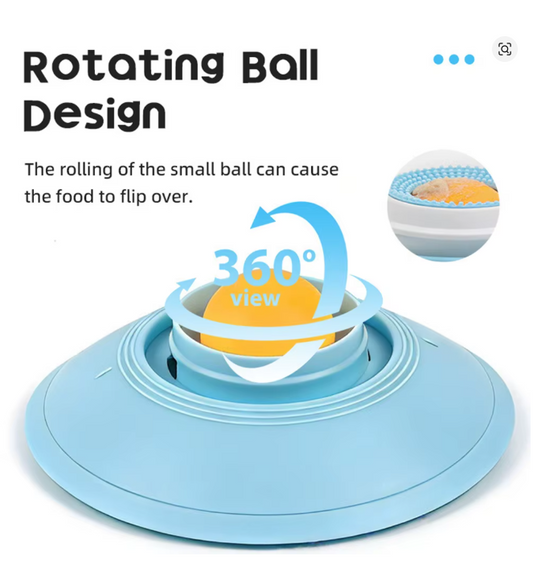 Slow Feeder Pet Lick Bowl for Dogs & Cats | Silicone Lick Mat with Suction Cups for Anxiety Relief