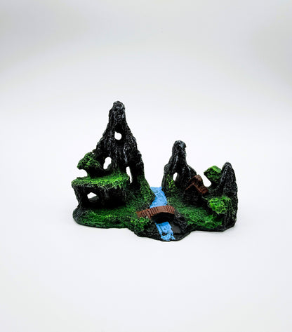 Aquascape Aquarium Rockery Decor | Natural Rock Cave Ornament for Freshwater Fish Tanks