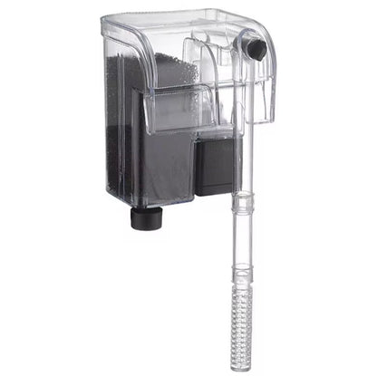 Nano Hang On Back Aquarium Filter for Betta Shrimp Small Fish Tanks