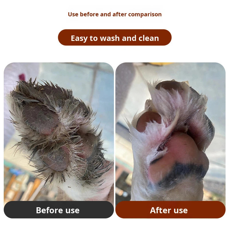 Portable Dog & Cat Paw Washer Cup – Silicone Pet Foot Cleaner with Soft Bristles