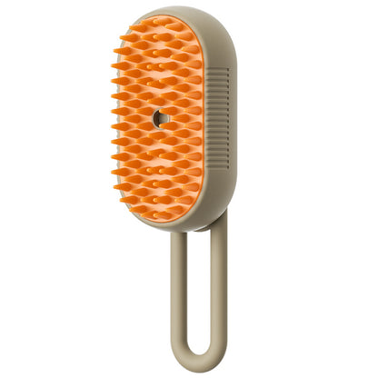 USB Rechargeable Pet Spray Grooming Brush | Self-Cleaning Dog & Cat Massage Brush with Mist Spray