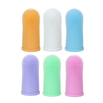 2-Pack Pet Finger Toothbrush | Soft Silicone Finger Toothbrush for Dogs, Cats, Puppies & Kittens