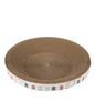 17-Inch Bowl Shaped Corrugated Cat Scratcher Bed | Durable Cardboard Cat Scratch Lounge | Large Cat Scratching Pad & Sleeping Toy