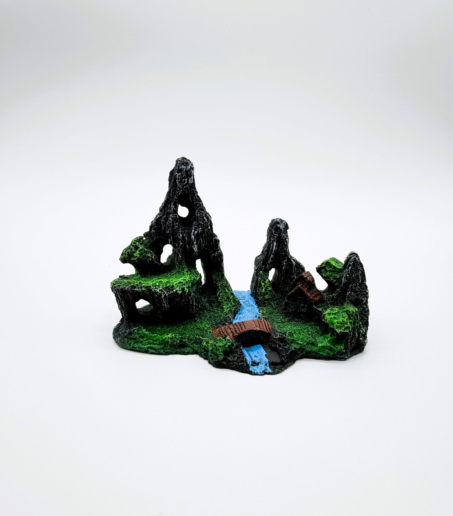 Aquascape Aquarium Rockery Decor | Natural Rock Cave Ornament for Freshwater Fish Tanks