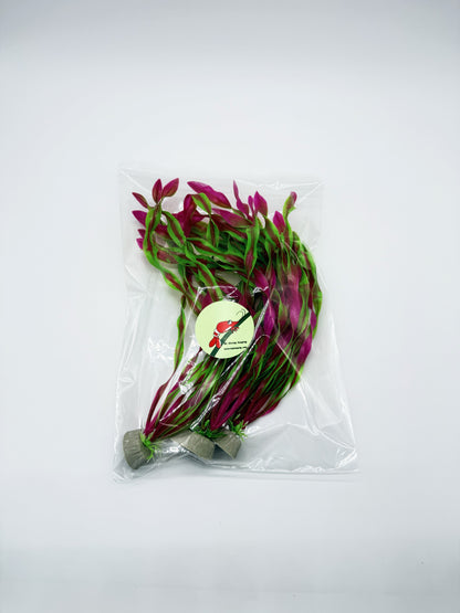 Large Vibrant Synthetic Aquarium Plants – 4 Pack | Realistic Artificial Fish Tank Decorations