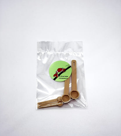 4 Pack Fish & Shrimp Food Scoops | Precision Feeding Spoons for Nano Fish & Shrimp Aquariums