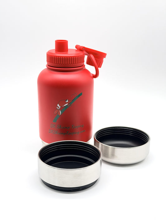 32 OZ Insulated Stainless Steel 3-in-1 Dog Water Bottle & Bowl Set | Travel Water & Food Container