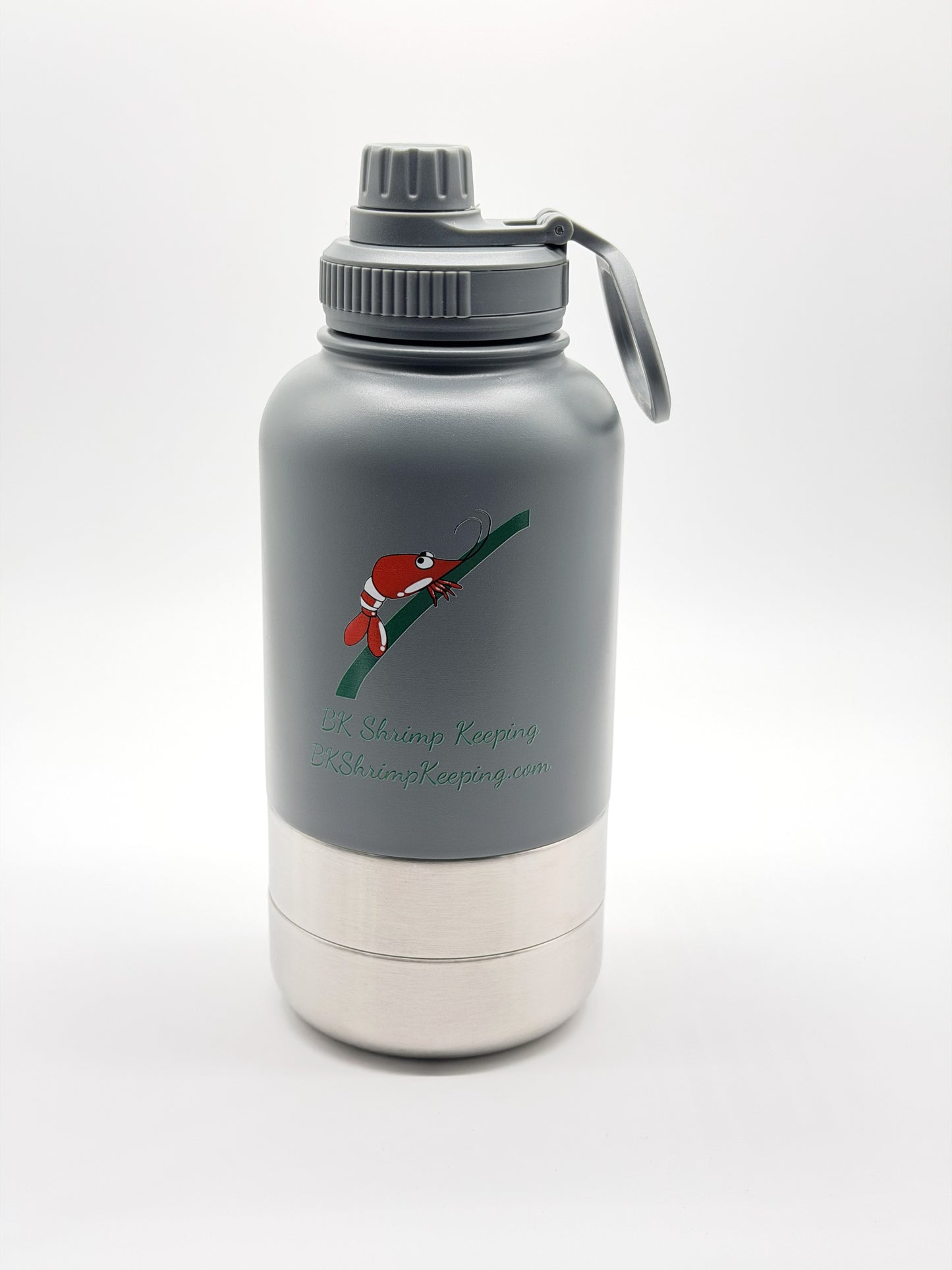 32 OZ Insulated Stainless Steel 3-in-1 Dog Water Bottle & Bowl Set | Travel Water & Food Container