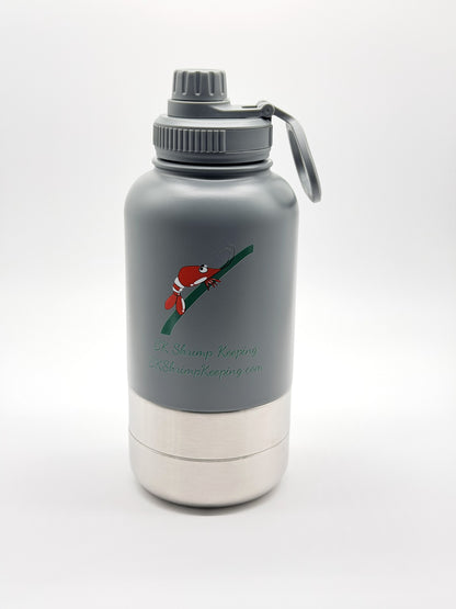 32 OZ Insulated Stainless Steel 3-in-1 Dog Water Bottle & Bowl Set | Travel Water & Food Container