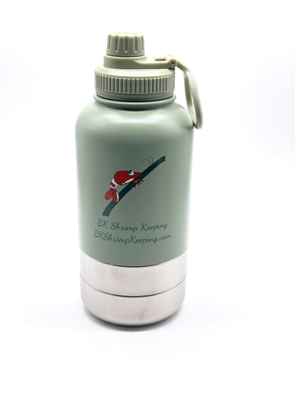 32 OZ Insulated Stainless Steel 3-in-1 Dog Water Bottle & Bowl Set | Travel Water & Food Container