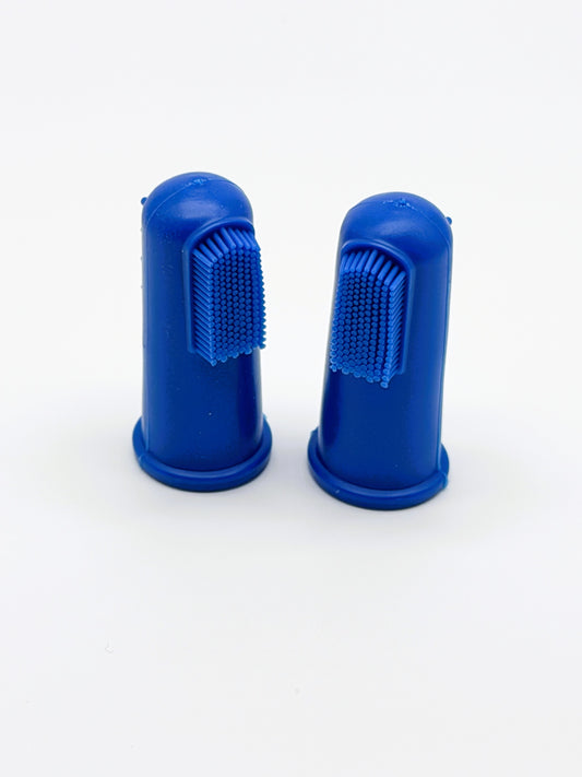 2 Pack Pet Finger Toothbrush for Dogs & Cats | Soft Silicone Finger Toothbrush for Teeth Cleaning