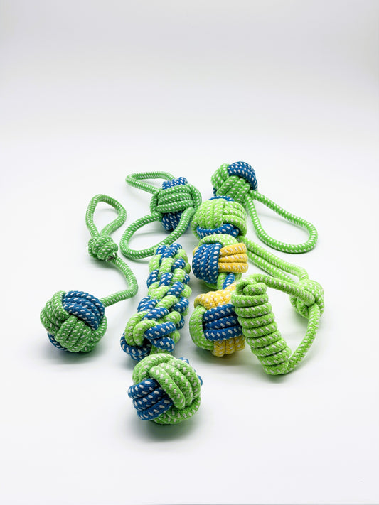 7 Piece Dog Rope Chew & Tug Toy Set | Durable Interactive Toys for Puppies, Small & Medium Dogs