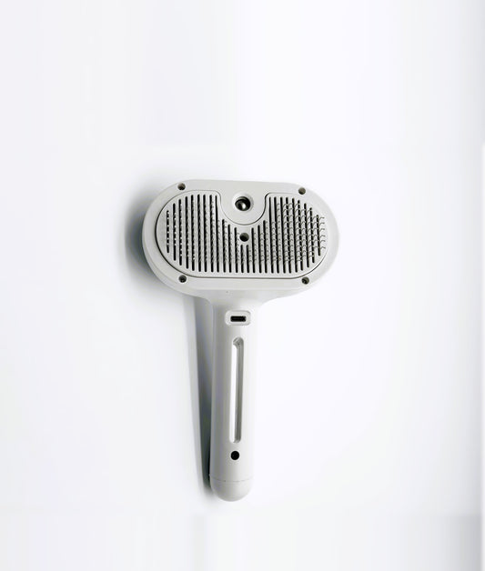 3-in-1 Self-Cleaning Pet Grooming Brush with Mist Spray for Dogs & Cats | De-Shedding Hair Remover