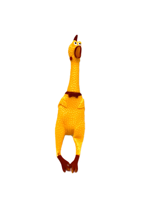 Squeaky Rubber Chicken Dog Chew Toy | Funny Scream Chicken Toy for Dogs – 6", 12" & 15" Sizes