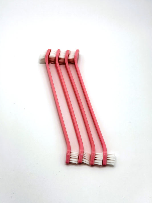 Double-Sided Pet Toothbrush 4-Pack | Soft Bristle Dog & Cat Toothbrush | Dual Head Dental Cleaning Brush