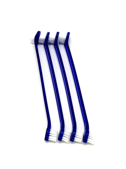 Double-Sided Pet Toothbrush 4-Pack | Soft Bristle Dog & Cat Toothbrush | Dual Head Dental Cleaning Brush