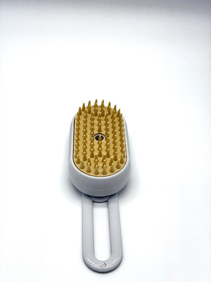 USB Rechargeable Pet Spray Grooming Brush | Self-Cleaning Dog & Cat Massage Brush with Mist Spray