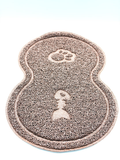 Pet Food & Litter Mat 18" x 10" | Waterproof Non-Slip Cat & Dog Feeding Mat