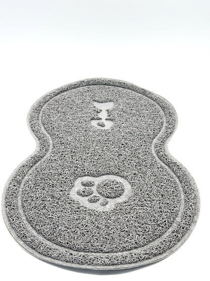 Pet Food & Litter Mat 18" x 10" | Waterproof Non-Slip Cat & Dog Feeding Mat