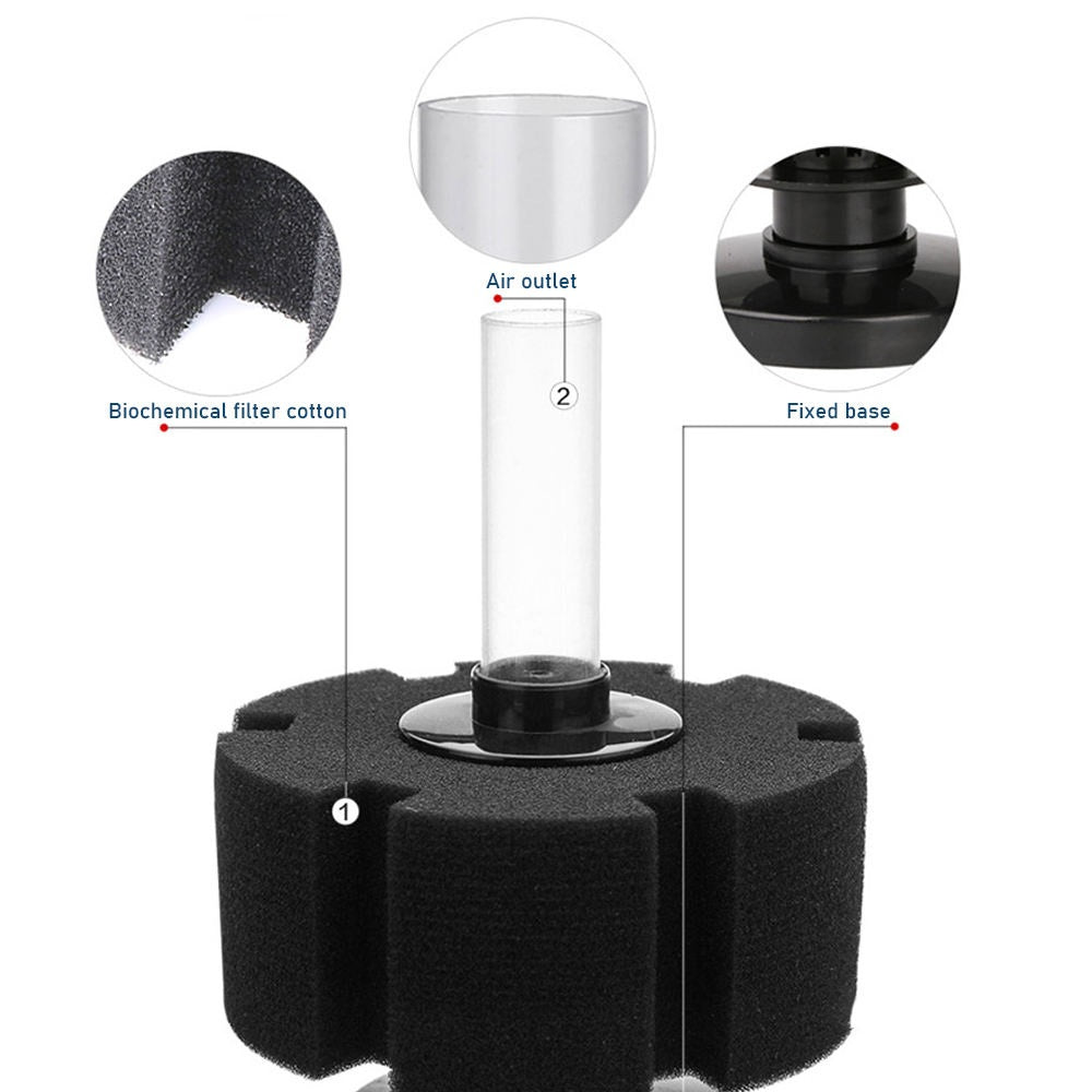 Bio Sponge Filter for Aquarium Air Driven Shrimp Betta Nano Fish Tank